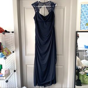 Keyhole Back Lace Prom Dress